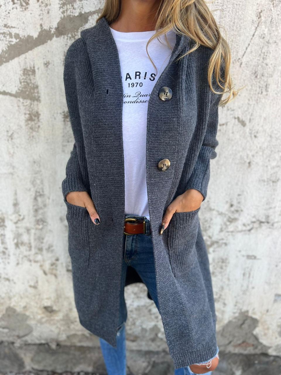 FRIDA | Elegant Long Knitted Cardigan
