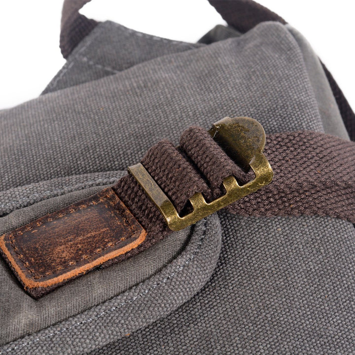 James - Retro Canvas and Leather Backpack