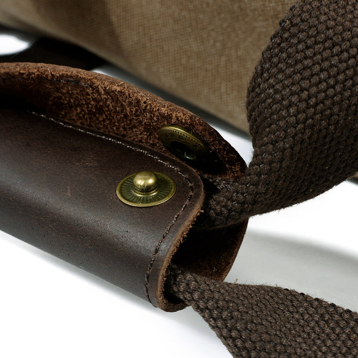 David - Men's Canvas and Leather Duffle Bag