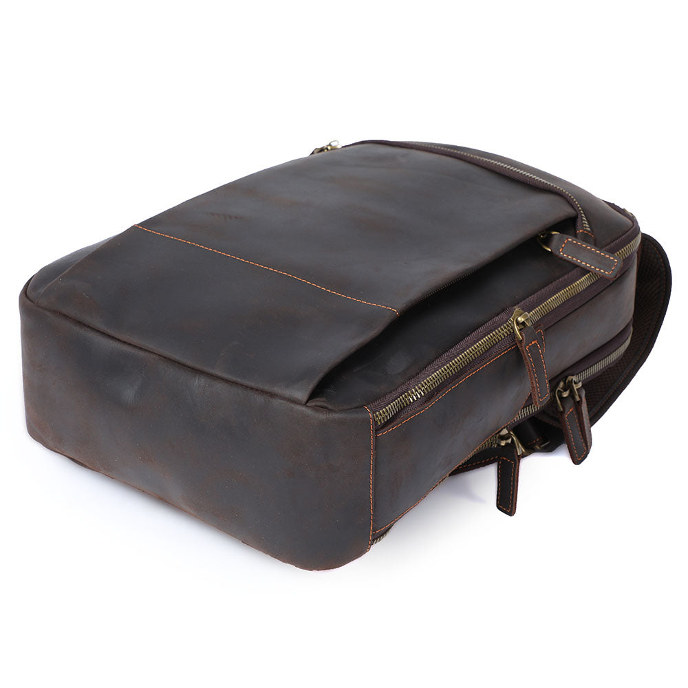 Andrew - Men's Leather Laptop Backpack
