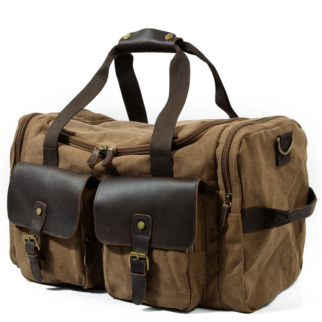 David - Men's Canvas and Leather Duffle Bag