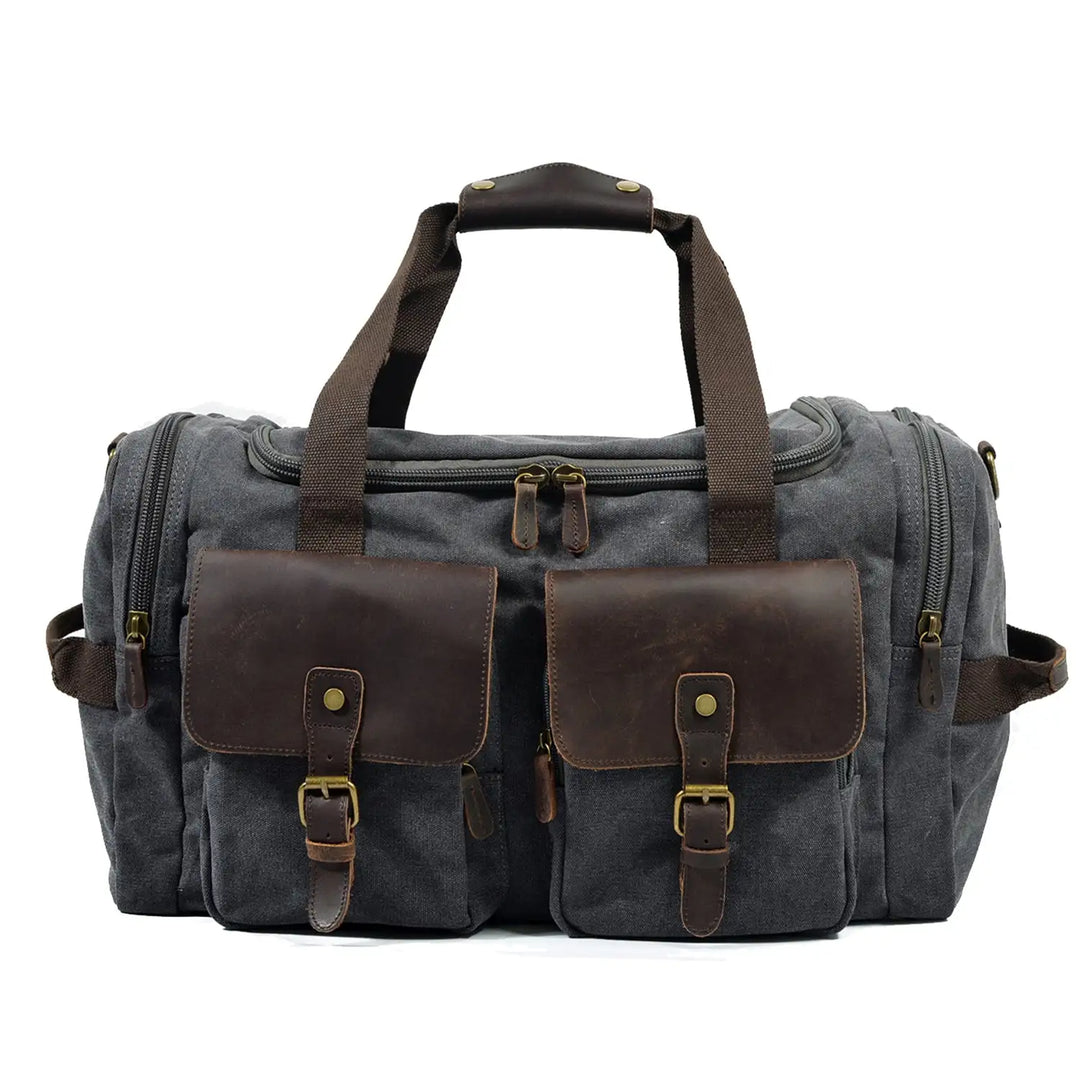 David - Men's Canvas and Leather Duffle Bag