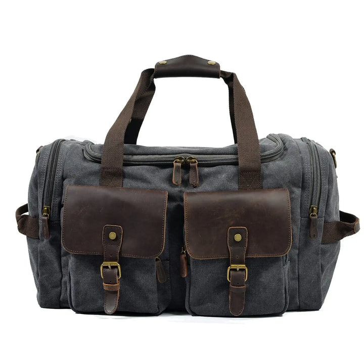 David - Men's Canvas and Leather Duffle Bag