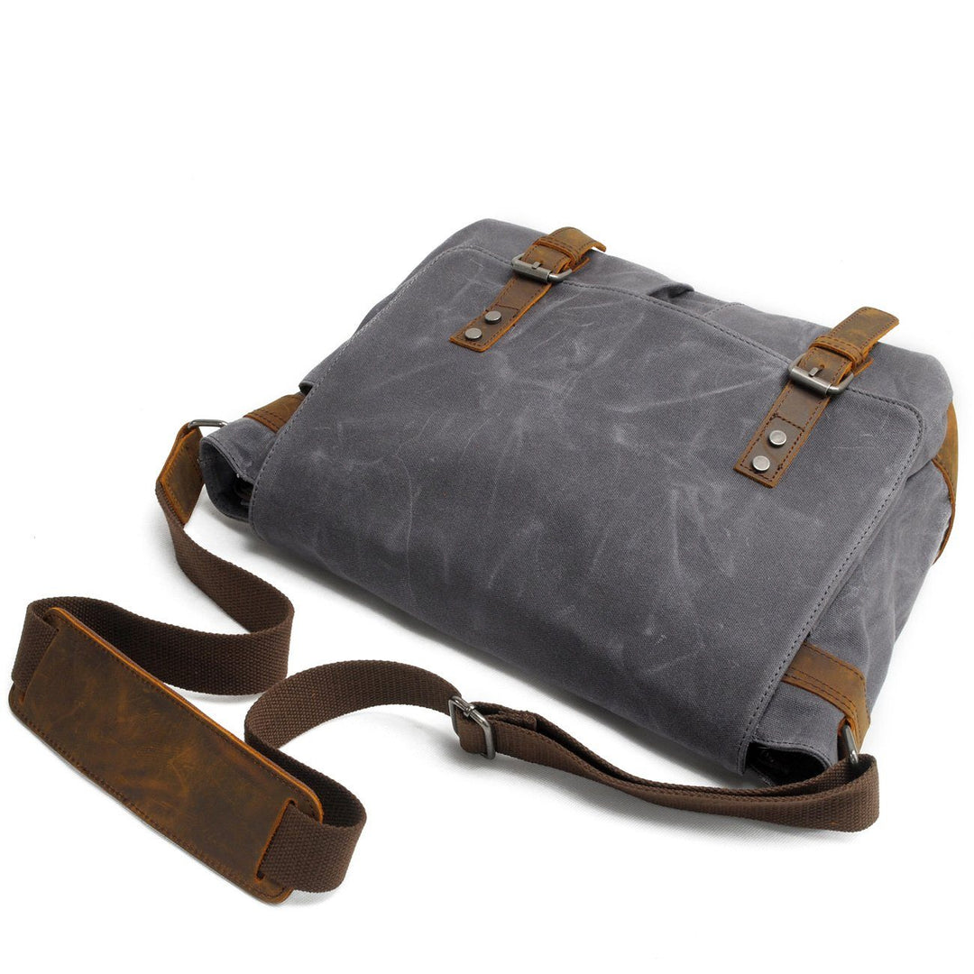 Joshua - Men's Canvas Messenger Bag with Shoulder Strap