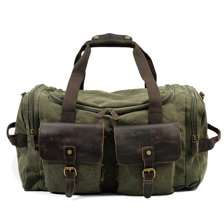 David - Men's Canvas and Leather Duffle Bag