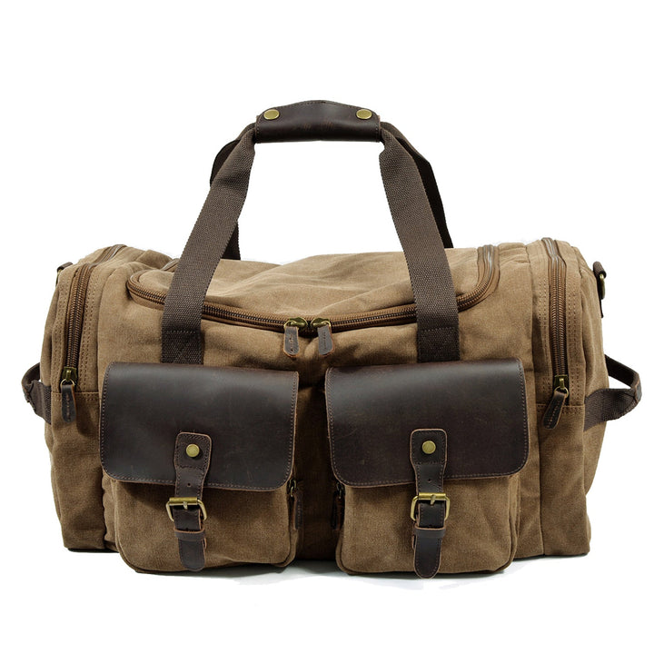 David - Men's Canvas and Leather Duffle Bag