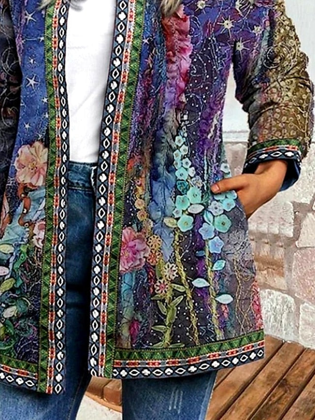 Briony™ | Floral Patchwork Quilted Jacket