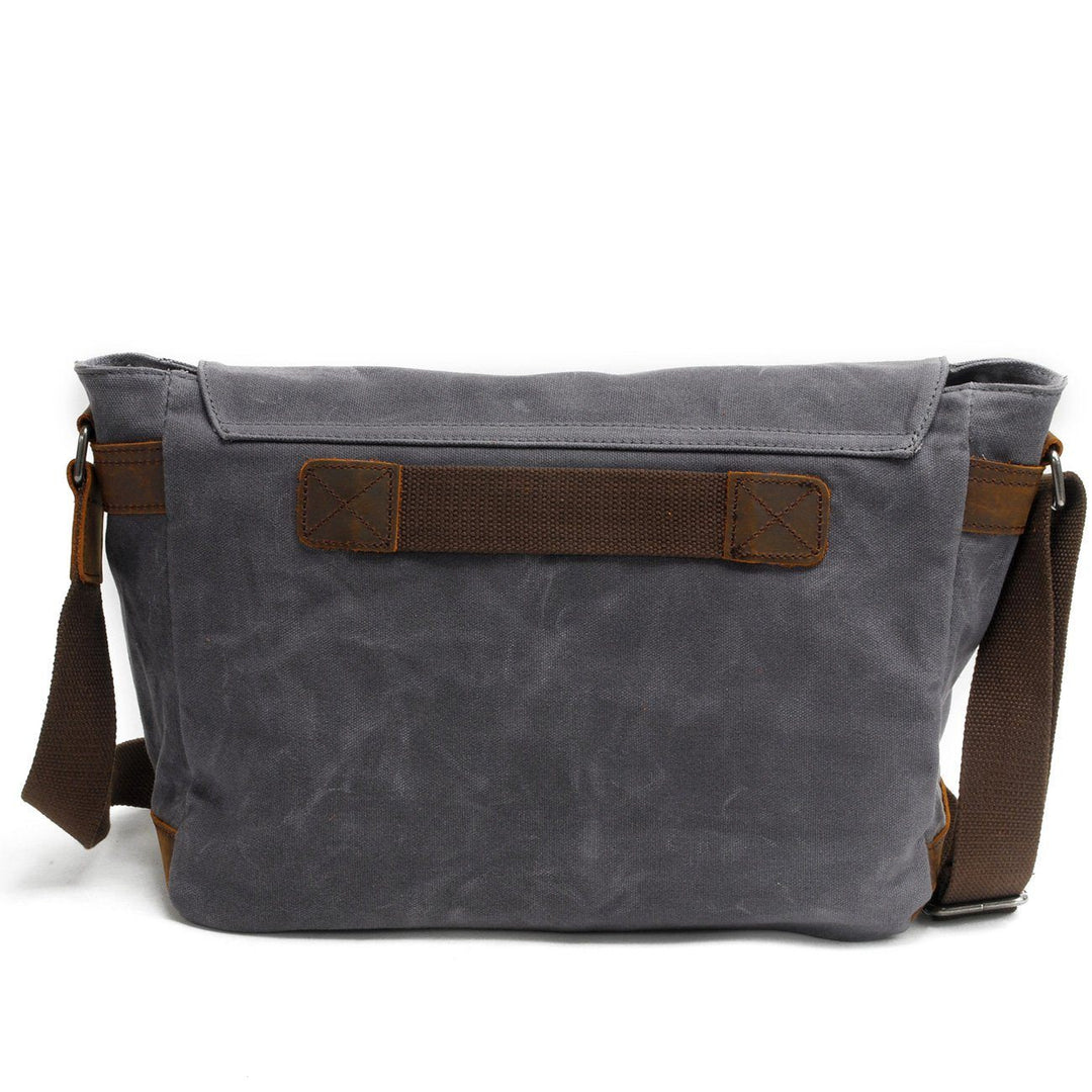 Joshua - Men's Canvas Messenger Bag with Shoulder Strap