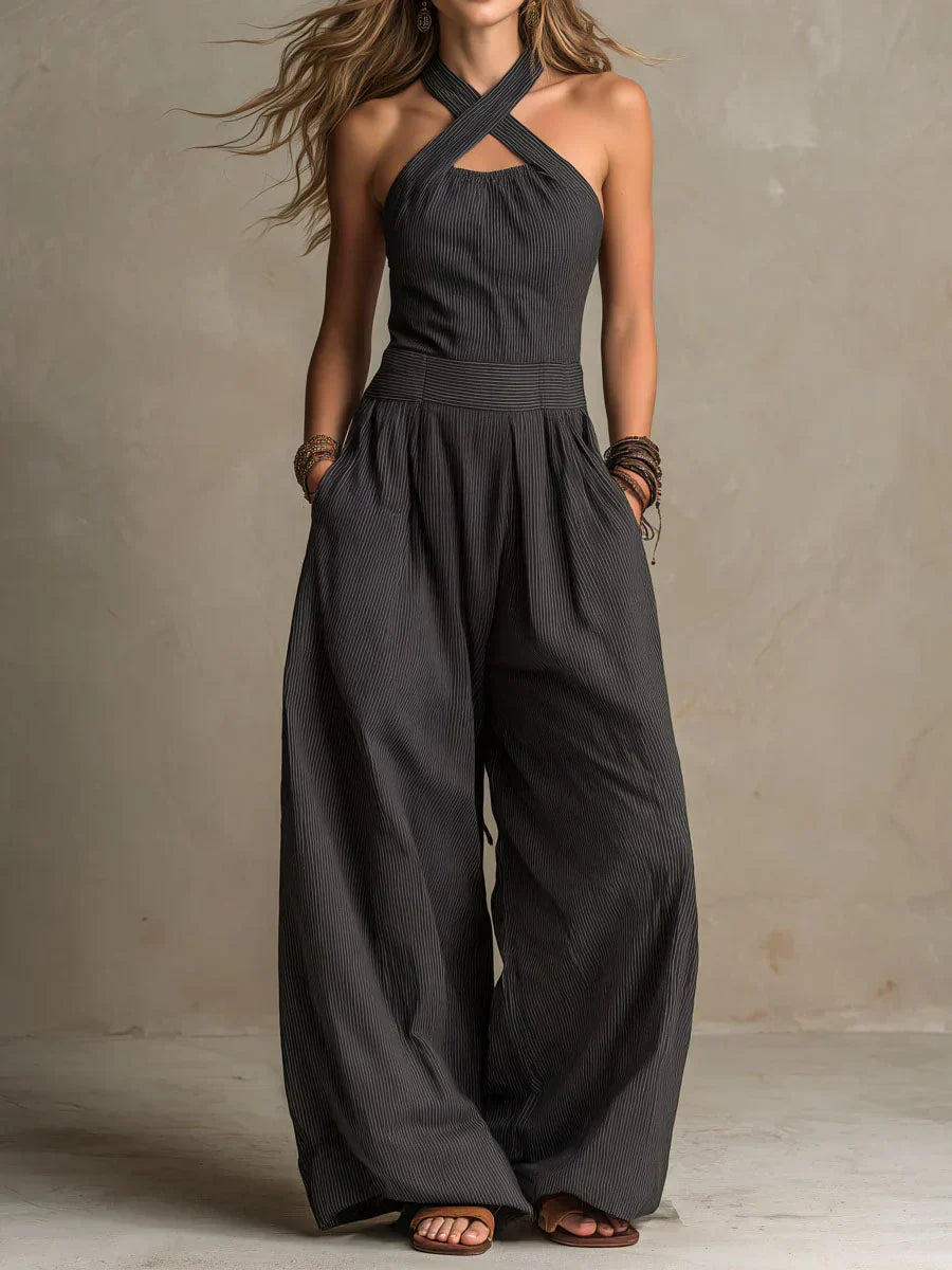 Aubrey | Elegant Wide Leg Jumpsuit