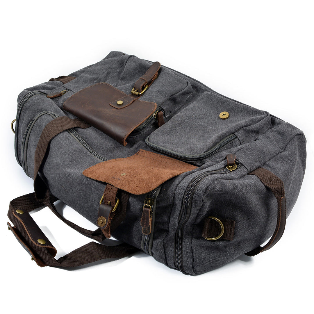 David - Men's Canvas and Leather Duffle Bag
