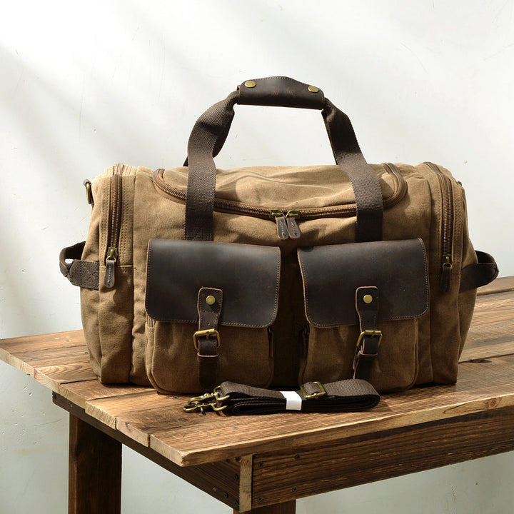 David - Men's Canvas and Leather Duffle Bags