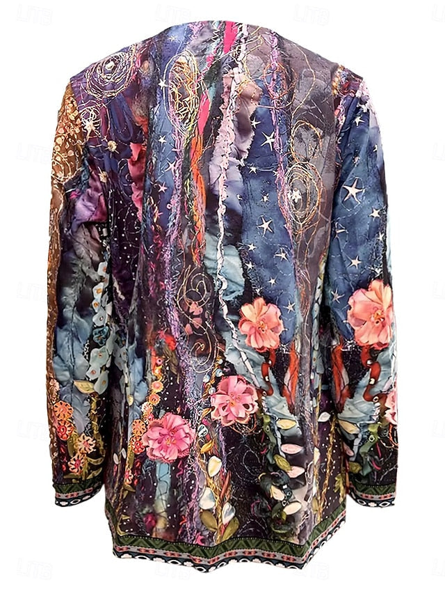 Briony™ | Floral Patchwork Quilted Jacket