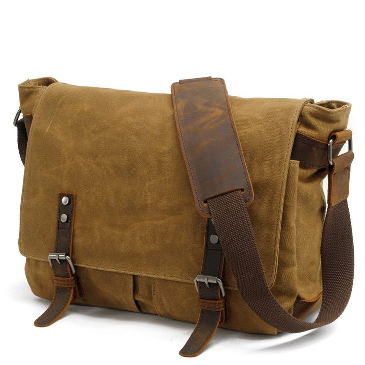 Joshua - Men's Canvas Messenger Bag with Shoulder Strap