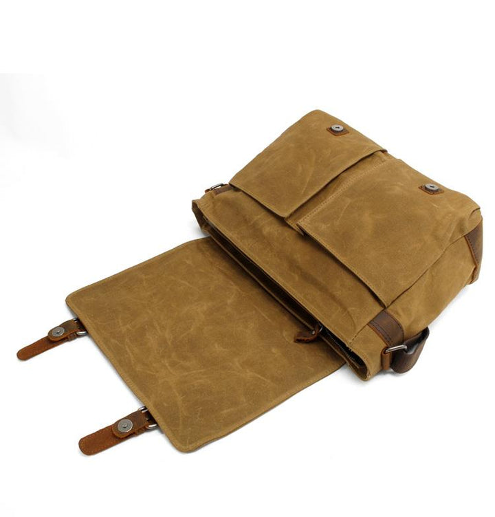 Joshua - Men's Canvas Messenger Bag with Shoulder Strap