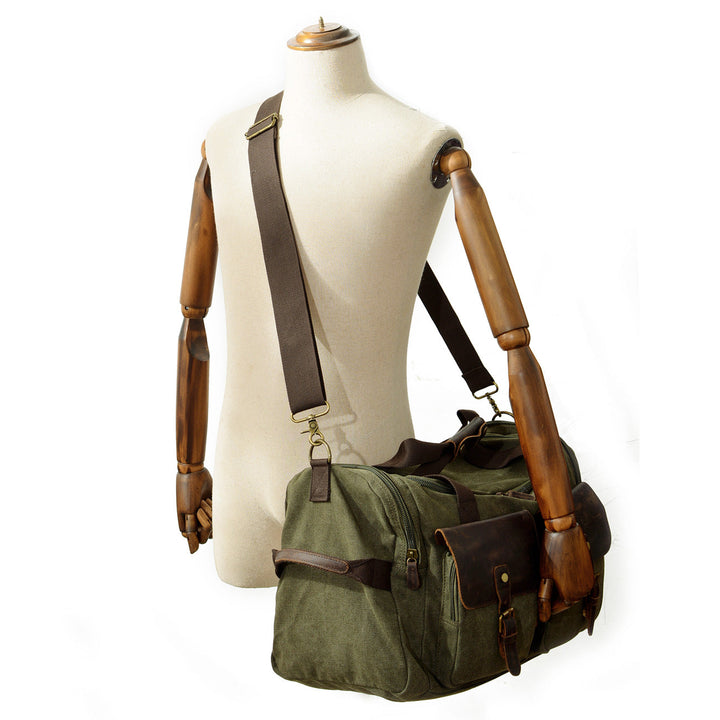 David - Men's Canvas and Leather Duffle Bag