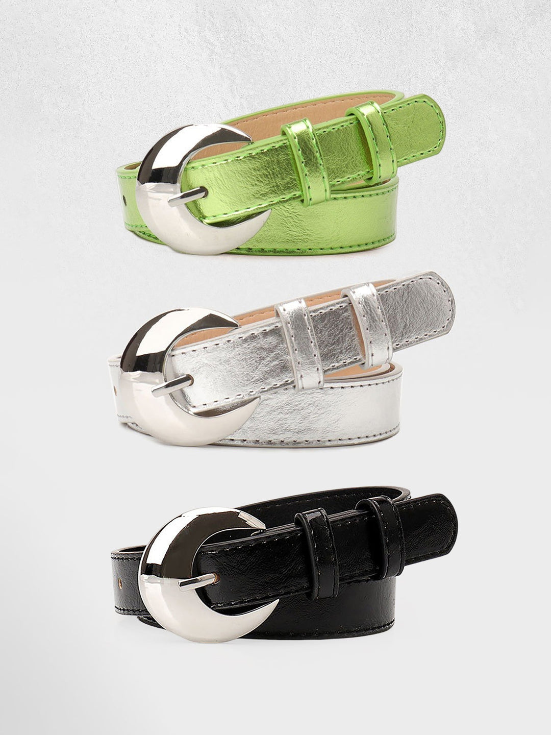 3-Piece Women's Versatile Belt Set