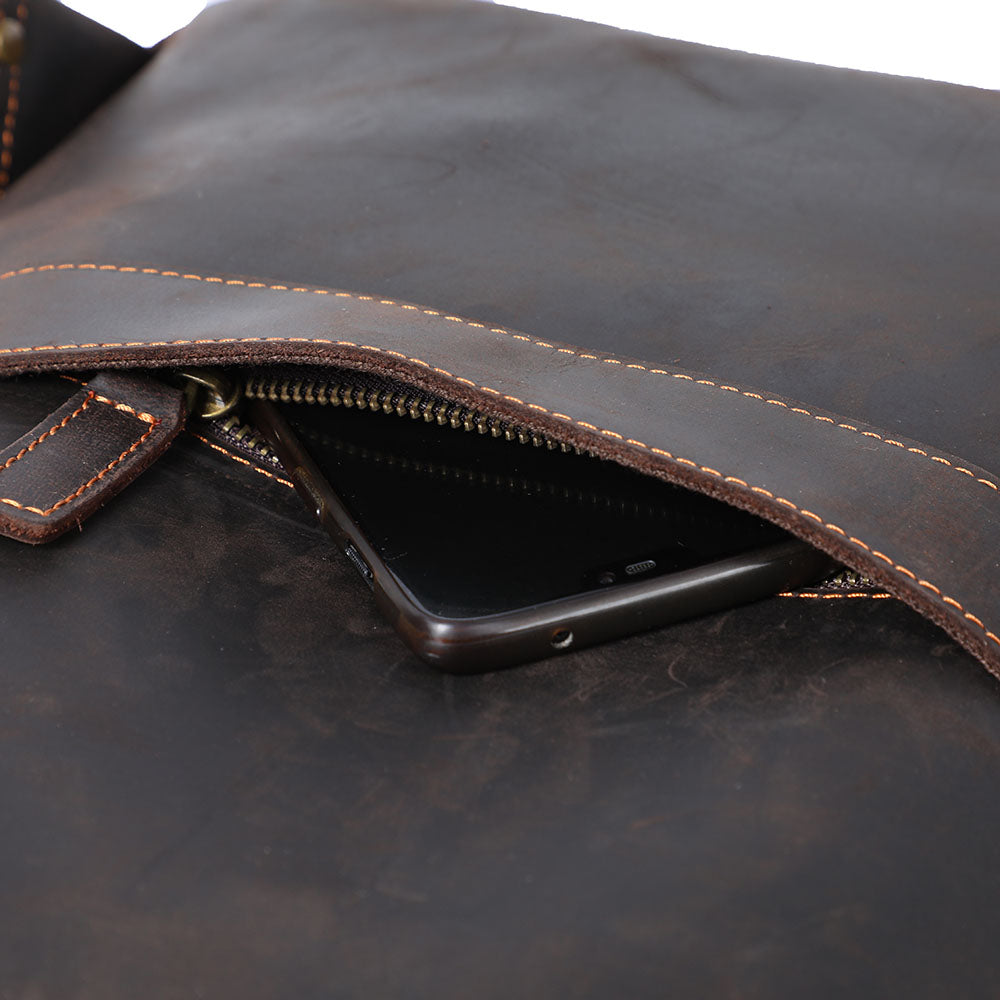 Andrew - Men's Leather Backpack for Laptops