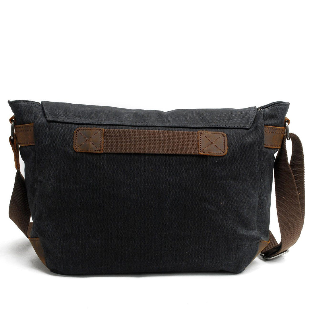 Joshua - Men's Canvas Messenger Bag with Shoulder Strap