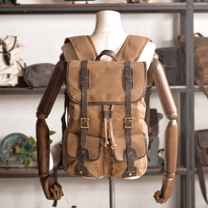 Marcus - Rugged Canvas Travel Backpack
