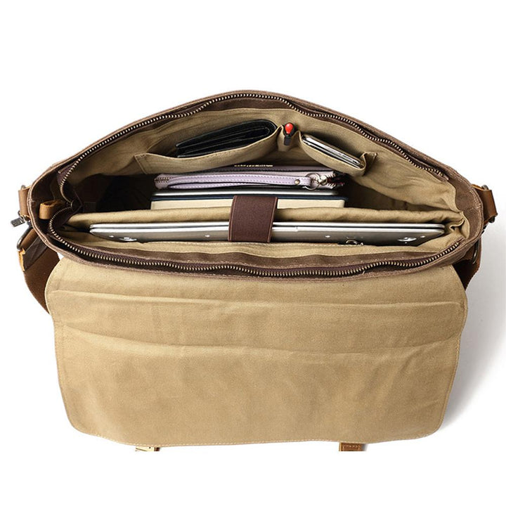 Jack - Waterproof Waxed Canvas Messenger Bag