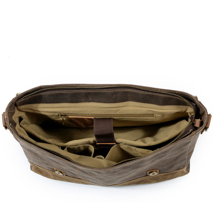 Jack - Durable Water-Resistant Waxed Canvas Messenger Bag