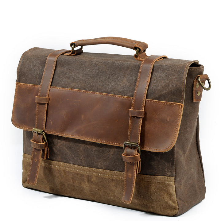 Jack - Durable Water-Resistant Waxed Canvas Messenger Bag