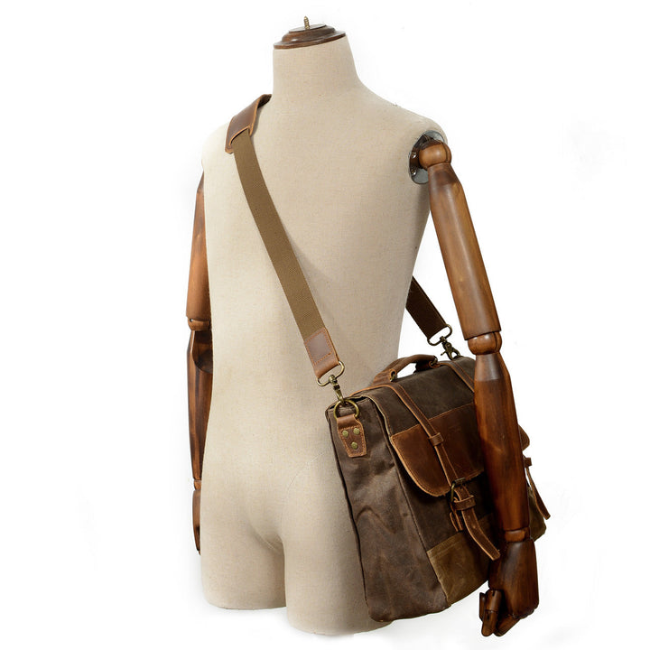 Jack - Waterproof Waxed Canvas Messenger Bag