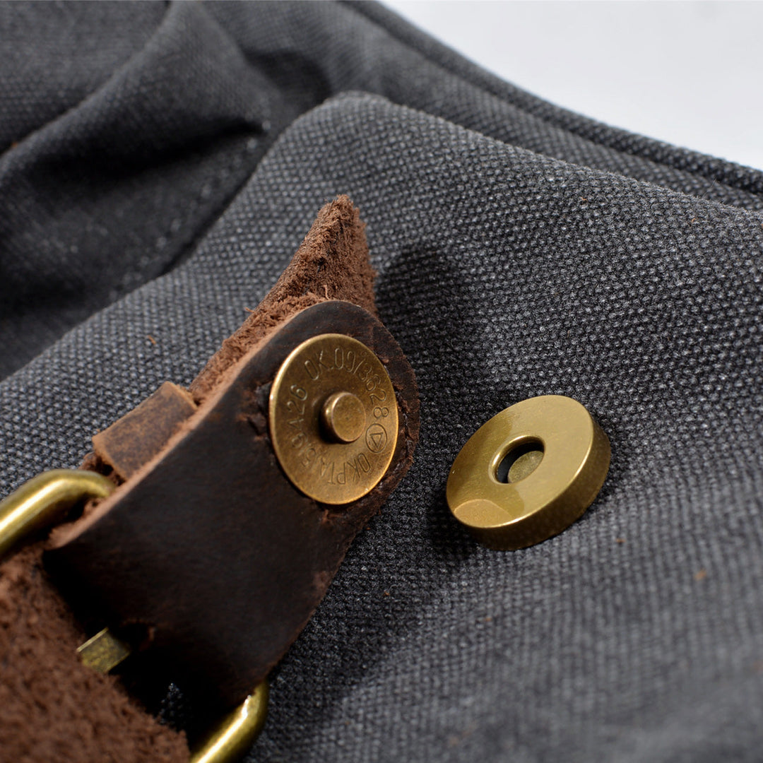 David - Men's Canvas and Leather Duffle Bag