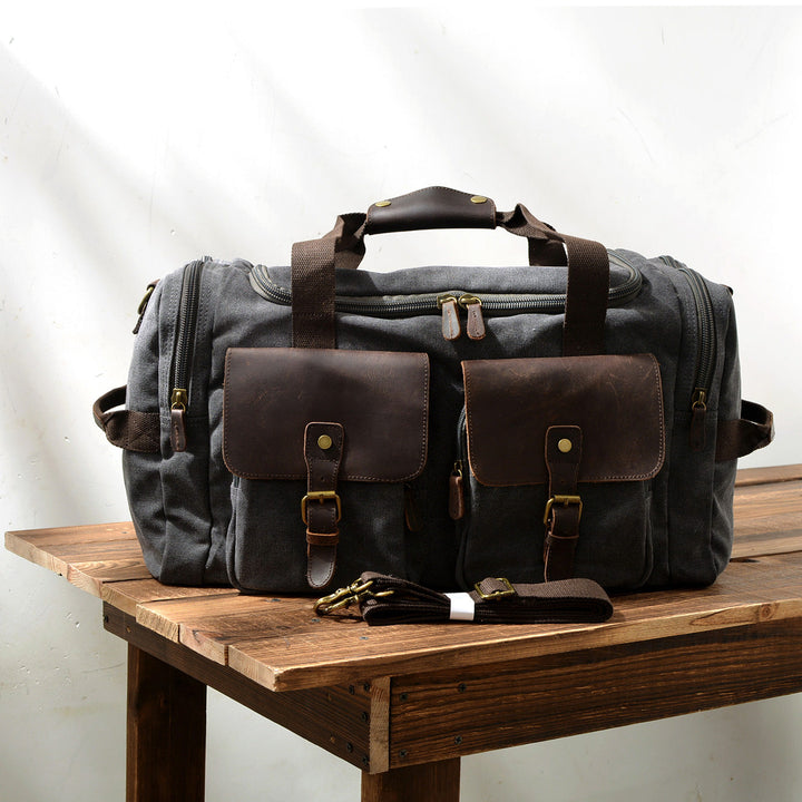 David - Men's Canvas and Leather Duffle Bags