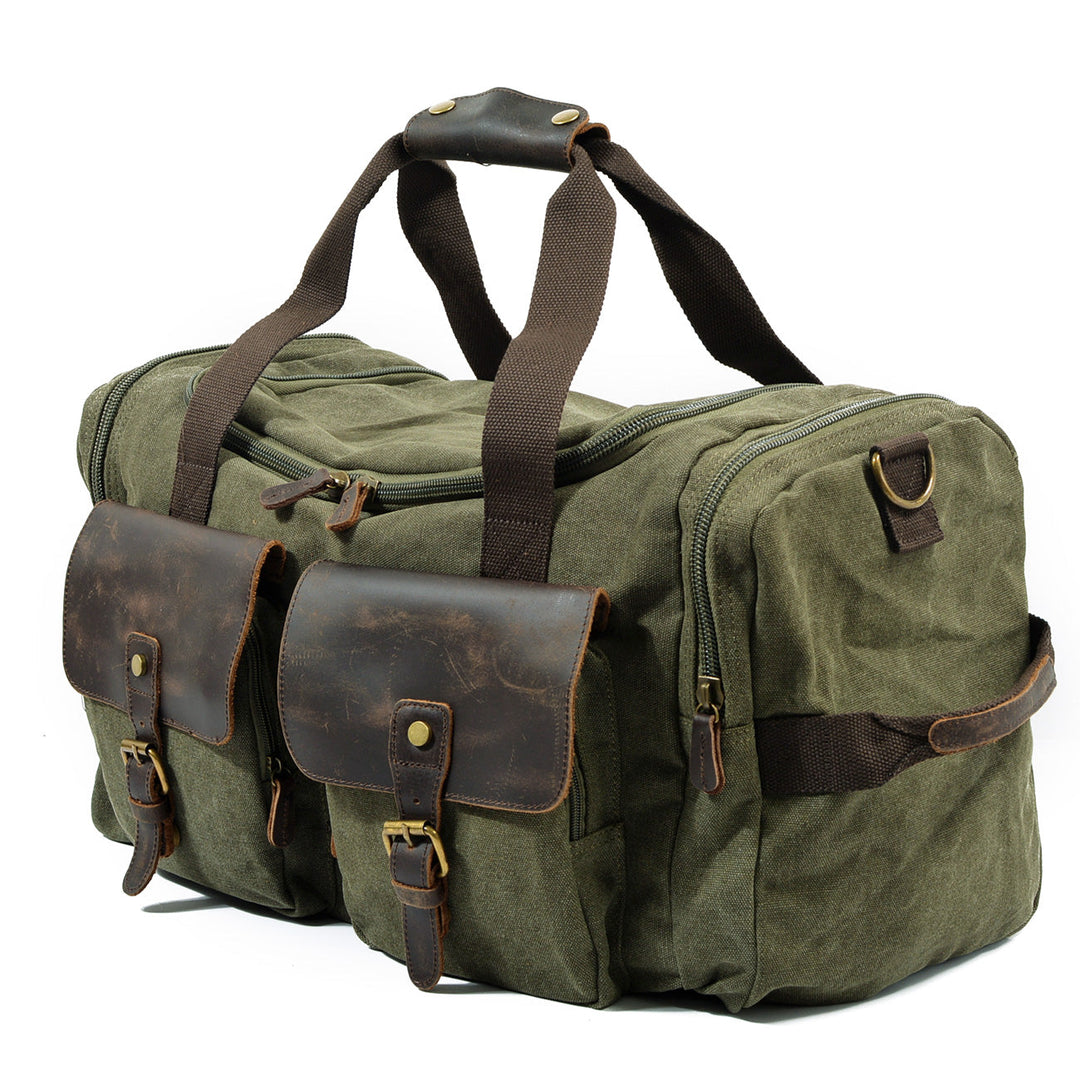 David - Men's Canvas and Leather Duffle Bag