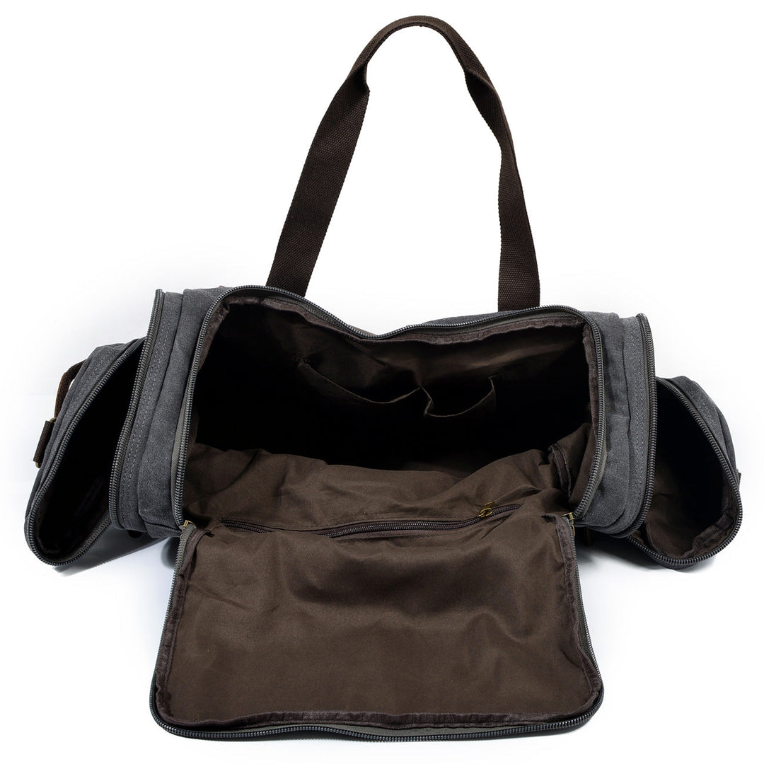 David - Men's Canvas and Leather Duffle Bag