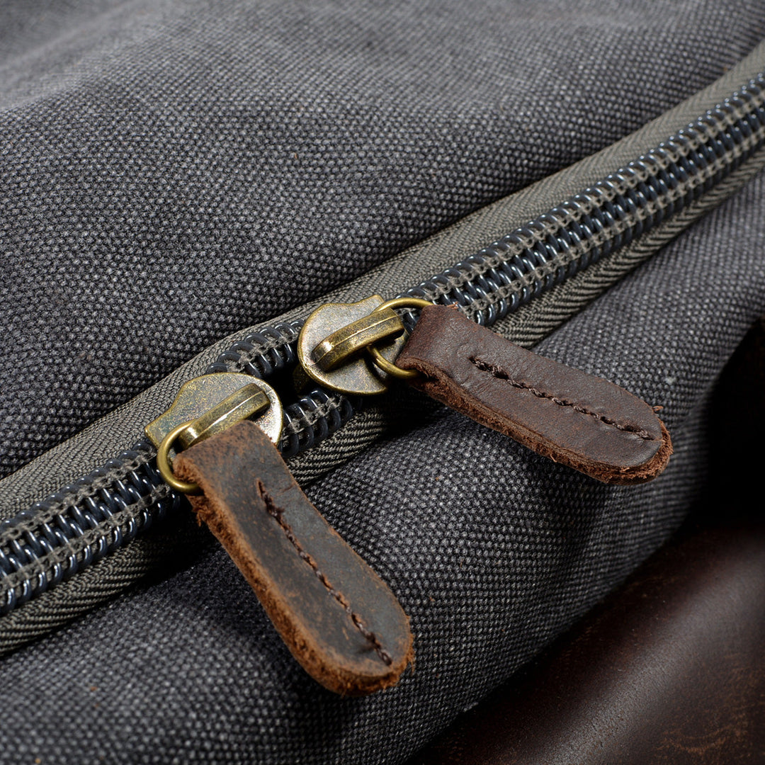 David - Men's Canvas and Leather Duffle Bag